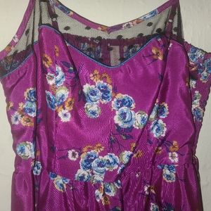 Xhilaration Spaghetti Strap Magenta Sundress